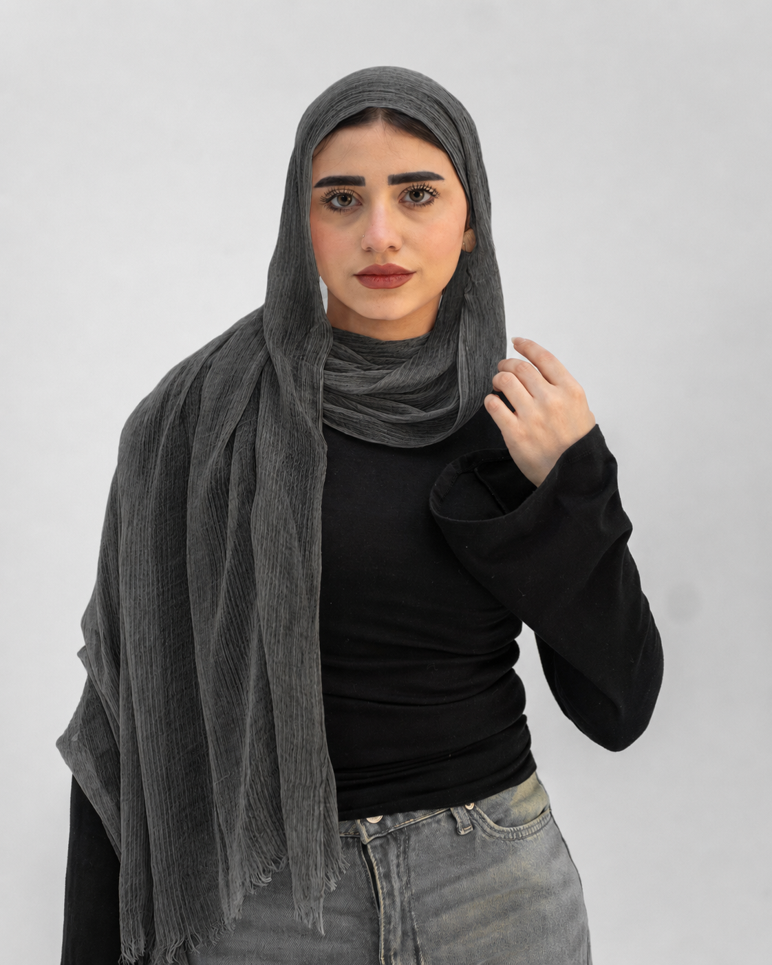 Chiffon -Dark Charcoal Gray