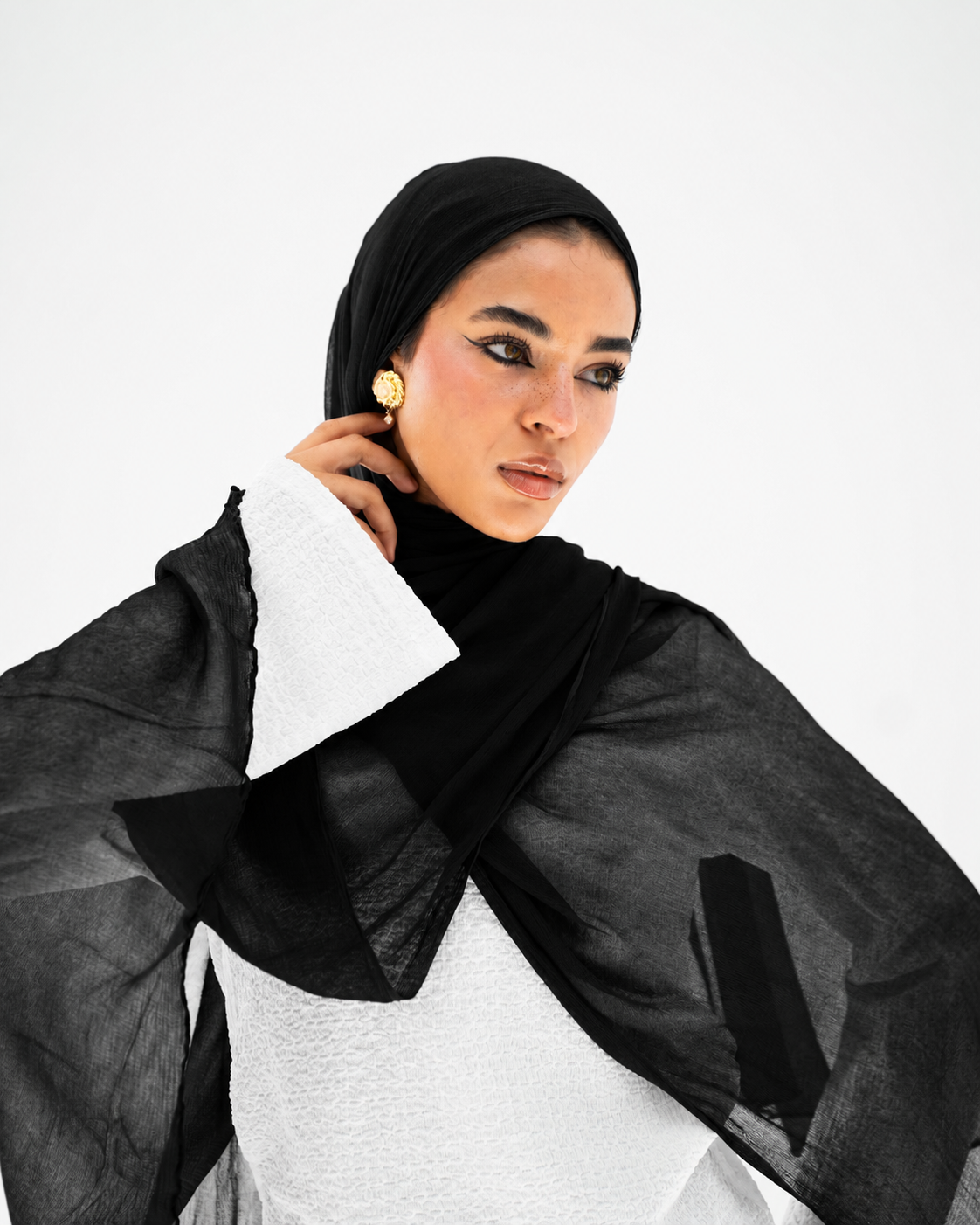 Marble Chiffon -Black