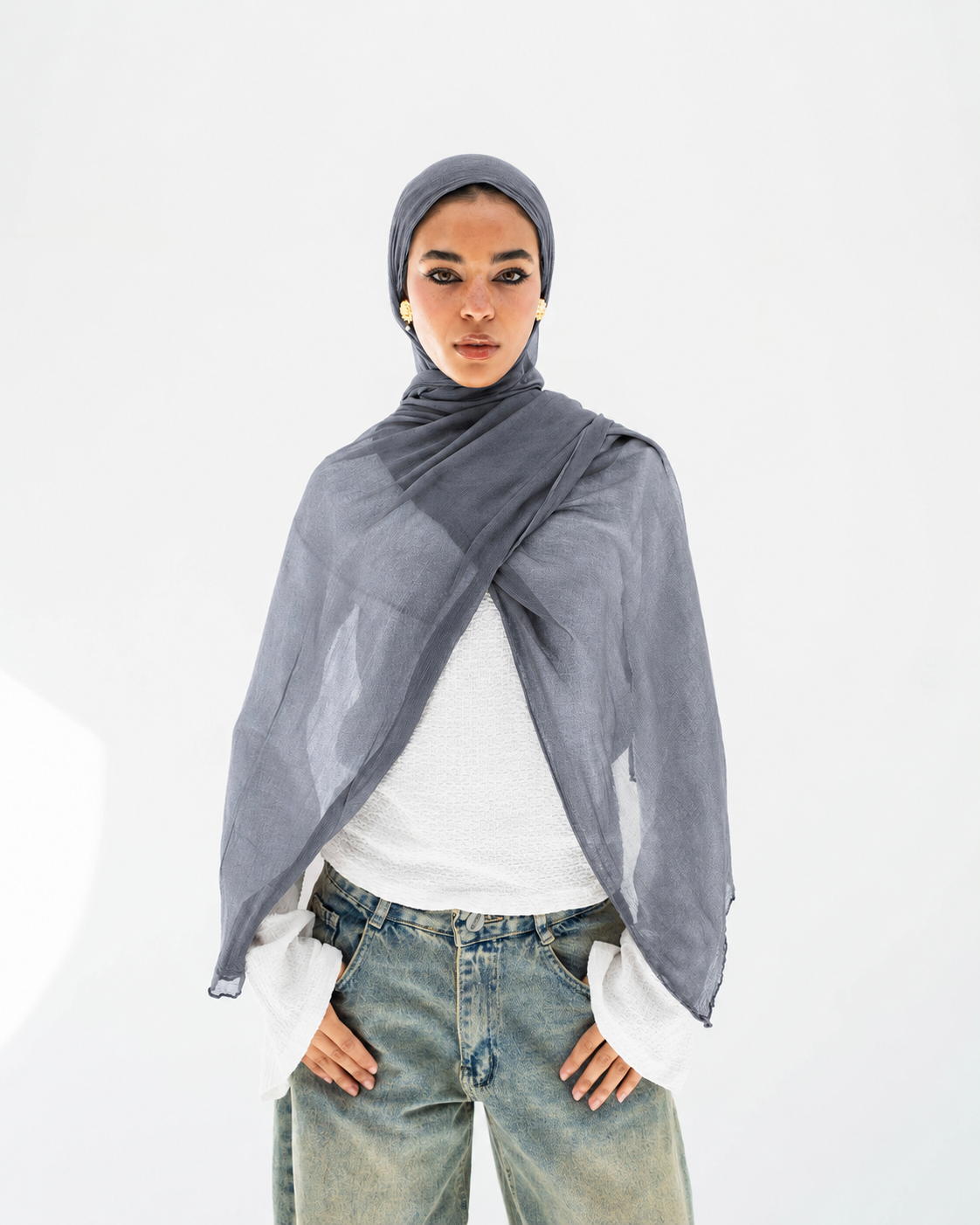 Marble Chiffon -Grey