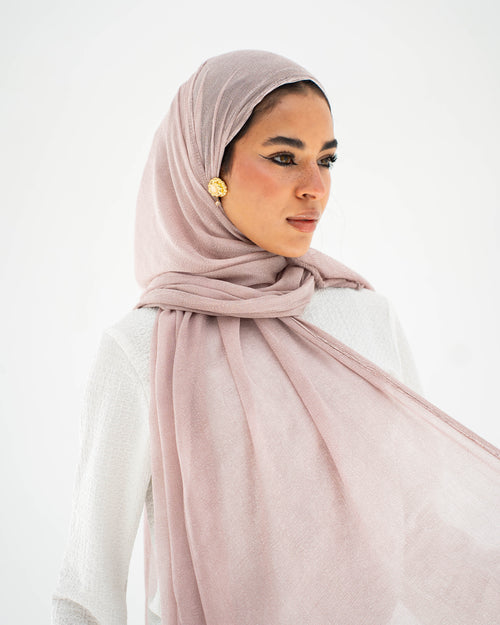 Marble Chiffon -Dusty Rose